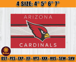 Cardinals Embroidery, NFL Cardinals Embroidery, NFL Machine Embroidery Digital, 4 sizes Machine Emb Files - 02 -Brimm