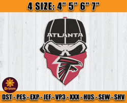 Atlanta Falcons Embroidery, NFL Falcons Embroidery, NFL Machine Embroidery Digital, 4 sizes Machine Emb Files -01-Brimm