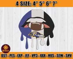 Ravens Embroidery, NFL Ravens Embroidery, NFL Machine Embroidery Digital, 4 sizes Machine Emb Files-07-Brimm