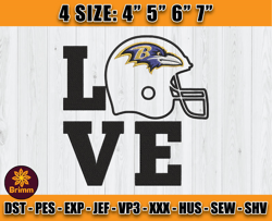 Ravens Embroidery, NFL Ravens Embroidery, NFL Machine Embroidery Digital, 4 sizes Machine Emb Files-09-Brimm