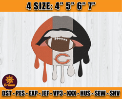 Chicago Bears Embroidery, NFL Bears Embroidery, NFL Machine Embroidery Digital, 4 sizes Machine Emb Files - 09 Brimm