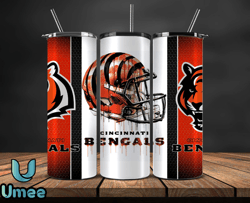Cincinnati Bengals Tumbler Wrap, NFL Logo Tumbler Png, NFL Design Png-16