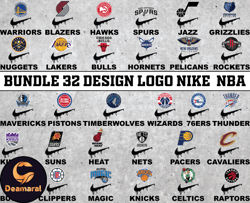 Bundle 32 design logo Nike NBA, NBA Logo,NBA Logo Team,NBA Png,NBA Tumbler, NBA Design 13