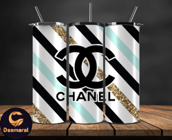 chanel  tumbler wrap, chanel tumbler png, chanel logo, luxury tumbler wraps, logo fashion  design 96