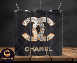 chanel  tumbler wrap, chanel tumbler png, chanel logo, luxury tumbler wraps, logo fashion  design 102