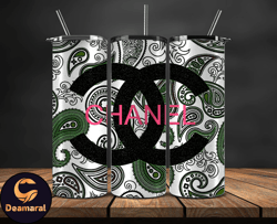 chanel  tumbler wrap, chanel tumbler png, chanel logo, luxury tumbler wraps, logo fashion  design 135