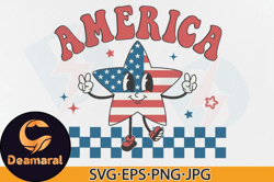 Retro America SVG, Funny 4th of July PNG Design 51