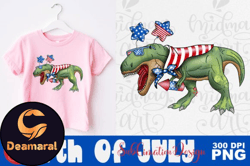 4th of July Dinosaur Png, 4th of July Design 22