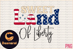 Retro PNG Sweet Land of Liberty Design 153