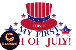 This is My First 4th of July Design 155