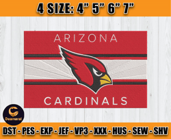 Cardinals Embroidery, NFL Cardinals Embroidery, NFL Machine Embroidery Digital, 4 sizes Machine Emb Files - 02 -Deamaral