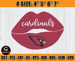 Cardinals Embroidery, NFL Cardinals Embroidery, NFL Machine Embroidery Digital, 4 sizes Machine Emb Files - 04 -Deamaral