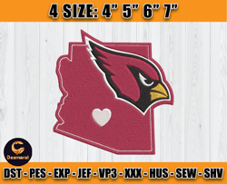 Cardinals Embroidery, NFL Cardinals Embroidery, NFL Machine Embroidery Digital, 4 sizes Machine Emb Files -11 -Deamaral