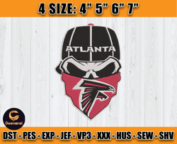 Atlanta Falcons Embroidery, NFL Falcons Embroidery, NFL Machine Embroidery Digital, 4 sizes Machine Emb Files -01-Deamar