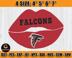 Atlanta Falcons Embroidery, NFL Falcons Embroidery, NFL Machine Embroidery Digital, 4 sizes Machine Emb Files-02-Deamara