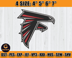 Atlanta Falcons Embroidery, NFL Falcons Embroidery, NFL Machine Embroidery Digital, 4 sizes Machine Emb Files-22-Deamara