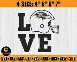 Ravens Embroidery, NFL Ravens Embroidery, NFL Machine Embroidery Digital, 4 sizes Machine Emb Files-09-Deamaral