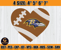 Ravens Embroidery, NFL Ravens Embroidery, NFL Machine Embroidery Digital, 4 sizes Machine Emb Files -12-Deamaral