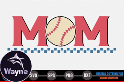 Mom – Retro Baseball SVG