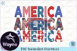 4th of July PNG Sublimation Design