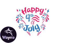 Happy 4th of July America T-Shirt Design