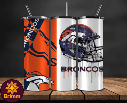 Denver Broncos Tumbler Wrap, NFL Logo Tumbler Png, NFL Design Png-05