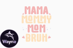 Mama Mommy Mom Mothers Day Retro Svg Design 282