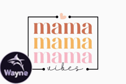 Mama Vibes Retro SVG Design Design 298