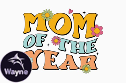 Mom of the Year Retro Mom SVG Design 324