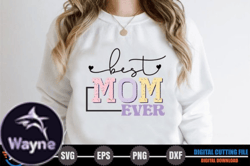 Best Mom Ever – Retro Mothers Day SVG Design 250