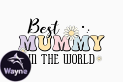 Retro Mothers Day SVG Design Best Mummy Design 315