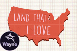 Land That I Love ,4th of July PNG Design 21