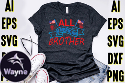 4th of July Typography T-shirt Design Design 40