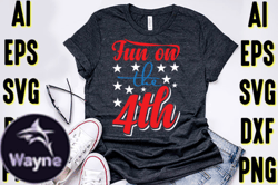 4th of July Typography T-shirt Design Design 44