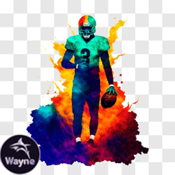 Football Player Representing Miami Dolphins PNG