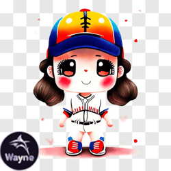 cartoon baseball player in batting stance png