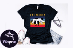 Vintage Retro Cat Mommy Design Design 91