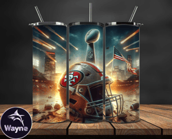 San Francisco 49ers Super Bowl Tumbler Png, Super Bowl 2024 Tumbler Wrap 55