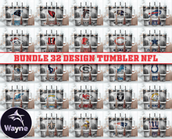 Bundle 32 Design Tumbler NFL 40oz Png, 40oz Tumler Png 98 by Wayne ST