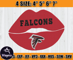 Atlanta Falcons Embroidery, NFL Falcons Embroidery, NFL Machine Embroidery Digital, 4 sizes Machine Emb Files-02-Wayne