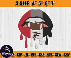 Atlanta Falcons Embroidery, NFL Falcons Embroidery, NFL Machine Embroidery Digital, 4 sizes Machine Emb Files-09-Wayne