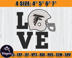 Atlanta Falcons Embroidery, NFL Falcons Embroidery, NFL Machine Embroidery Digital, 4 sizes Machine Emb Files -12-Wayne