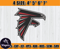 Atlanta Falcons Embroidery, NFL Falcons Embroidery, NFL Machine Embroidery Digital, 4 sizes Machine Emb Files-22-Wayne