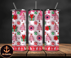 Grinchmas Christmas 3D Inflated Puffy Tumbler Wrap Png, Christmas 3D Tumbler Wrap, Grinchmas Tumbler PNG 146