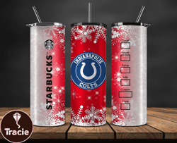 Indianapolis Colts Christmas Tumbler Png, NFL Merry Christmas Png, NFL, NFL Football Png 47