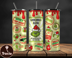 Grinchmas Christmas 3D Inflated Puffy Tumbler Wrap Png, Christmas 3D Tumbler Wrap, Grinchmas Tumbler PNG 39