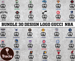 Bundle 30 design logo Gucci NBA, NBA Logo,NBA Logo Team,NBA Png,NBA SVG, NBA Design 09