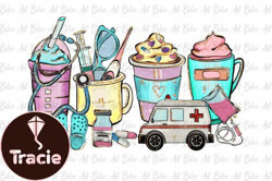 Nurse Coffee Latte PNG