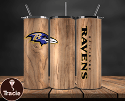 Baltimore Ravens Tumbler Wrap, NFL Logo Tumbler Png, NFL Design Png-77
