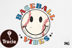 Vintage Baseball Vibes PNG Sublimation Design 09